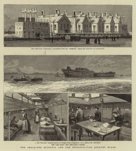 The Small-Pox Epidemic and the Metropolitan Asylums Board (engraving) The Small-Pox Epidemic and the Metropolitan Asylums Board (engraving)