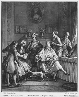 The Small Toilette, engraved by Pietro Antonio Martini (1739-97) (engraving) (b/w photo) The Small Toilette, engraved by Pietro Antonio Martini (1739-97) (engraving) (b/w photo)