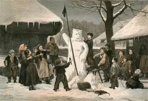 The Snow Bear-Schoolboy pastime near Bern (engraving) The Snow Bear-Schoolboy pastime near Bern (engraving)
