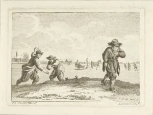 Snowball throwers, engraved by Anthonij van der Haer, c.1745-85 (etching) Snowball throwers, engraved by Anthonij van der Haer, c.1745-85 (etching)
