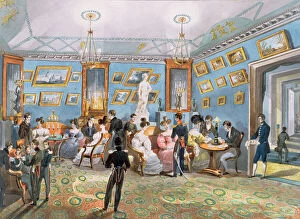 Regalia Gallery: A Society Drawing Room, c.1830 (w / c on paper)