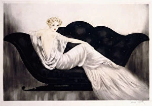 Fair Haired Gallery: The Sofa, c.1937 (etching and drypoint, mounted and framed)