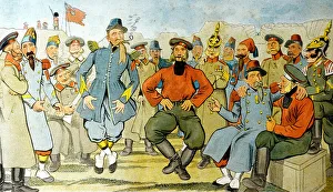 Soldiers of the Crimean War in the Trenches of Sebastopol (colour litho) Soldiers of the Crimean War in the Trenches of Sebastopol (colour litho)