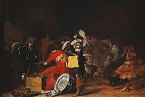 Soldiers with Plunder (oil on panel, unframed) Soldiers with Plunder (oil on panel, unframed)