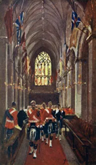 Soldiers in St Giles Cathedral (colour litho) Soldiers in St Giles Cathedral (colour litho)