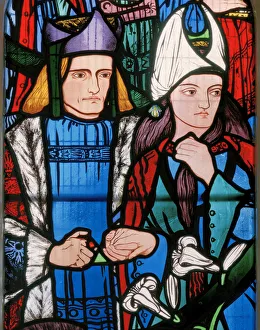 Solomon and the Queen of Sheba, 1857 (stained glass) Solomon and the Queen of Sheba, 1857 (stained glass)