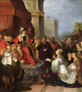 Solomon and the Queen of Sheba (oil on canvas) Solomon and the Queen of Sheba (oil on canvas)