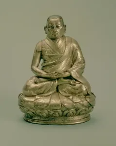 Sonam Gyatso (1543-89), Third Dalai Lama, 16th-17th century (gilded copper) Sonam Gyatso (1543-89), Third Dalai Lama, 16th-17th century (gilded copper)