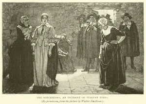 The sorceresses, an incident of Puritan times (engraving) The sorceresses, an incident of Puritan times (engraving)