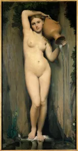 The source Painting by Jean-Auguste Dominique Ingres (1780-1867) 1856 Dim 1.63 x 0.80 The source Painting by Jean-Auguste Dominique Ingres (1780-1867) 1856 Dim 1.63 x 0.80