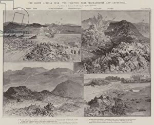 The South African War, the Fighting near Machadodorp and Lydenburg (litho)