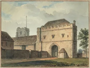 South view of the Great gateway of the college at Maidstone, 1800-94 (Watercolour) South view of the Great gateway of the college at Maidstone, 1800-94 (Watercolour)