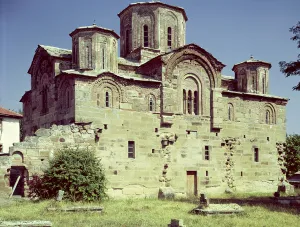 South-west view of the Church of Sveti Djordje, built 1313 (photo) South-west view of the Church of Sveti Djordje, built 1313 (photo)