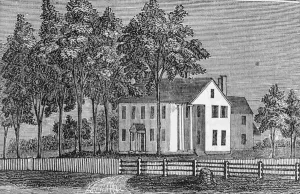 South-west view of Judge Ellsworths House, from Connecticut Historical Collections' South-west view of Judge Ellsworths House, from Connecticut Historical Collections'
