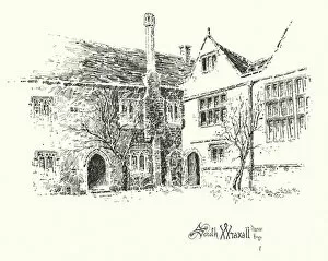 South Wraxall Manor House (litho)