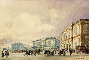 Images Dated 13th July 2012: The Southstation, Vienna; Der Sudbahnhof, Wien, 1852 (watercolour on paper)