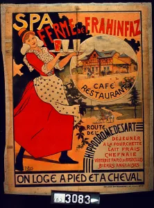 Spa - Ferme de Frahinfaz, 1896 (colour litho) Spa - Ferme de Frahinfaz, 1896 (colour litho)