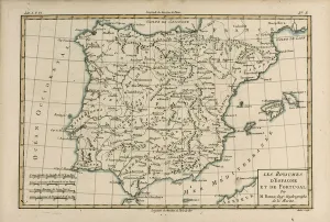 Spain and Portugal, from Atlas de Toutes les Parties Connues du Globe Terrestre' Spain and Portugal, from Atlas de Toutes les Parties Connues du Globe Terrestre'