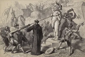 Spaniards destroying Mexican Idols (engraving) Spaniards destroying Mexican Idols (engraving)