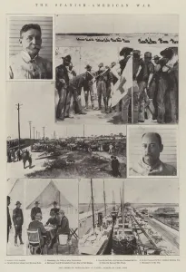 The Spanish-American War, the American Mobilisation at Tampa, Scenes of Camp Life (litho) The Spanish-American War, the American Mobilisation at Tampa, Scenes of Camp Life (litho)