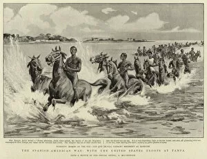 The Spanish-American War, with the United States Troops at Tampa (litho)