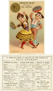 Spanish children dancing with tambourines made of pesetas Spanish children dancing with tambourines made of pesetas