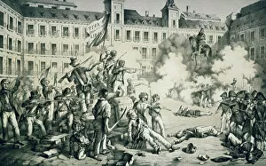 Brawl Gallery: Spanish Revolution of 1854 (lithograph)