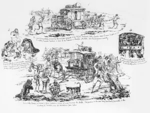 The Special Correspondent's vehicle pulled by natives, 1860 (engraving) The Special Correspondent's vehicle pulled by natives, 1860 (engraving)