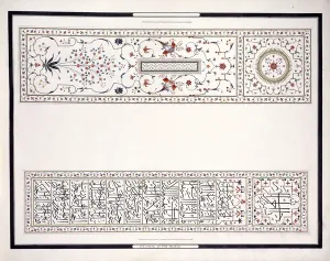 Specimens of the Mosaics, from the Tomb of the Emperor, c. 1815 (pencil, pen, ink, w/c) Specimens of the Mosaics, from the Tomb of the Emperor, c. 1815 (pencil, pen, ink, w/c)