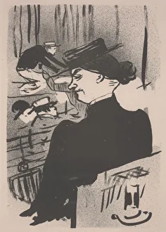 A Spectator During the Song of Polin, 1893 (lithograph) A Spectator During the Song of Polin, 1893 (lithograph)