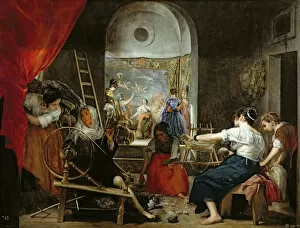 Diego Rodriguez de Silva y Velazquez Gallery: The Spinners, or The Fable of Arachne, 1657 (oil on canvas) (for detail see 36741)