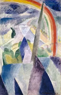The Spire of Notre-Dame, 1909 (mixed media on canvas)