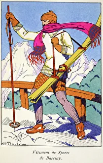 Sportswear Gallery: Sports Clothing by Barclay, 1919 (pochoir print)