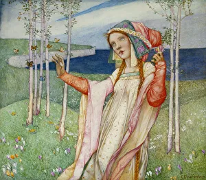 Spring, 1911 (w/c & bodycolour heightened with gold on paper) Spring, 1911 (w/c & bodycolour heightened with gold on paper)