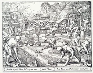 Spring, engraved by Visscher, 1570 (engraving) Spring, engraved by Visscher, 1570 (engraving)