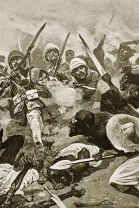 The Square at Abu-Klea, January 17th, 1885 (litho) The Square at Abu-Klea, January 17th, 1885 (litho)