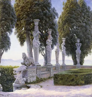 Square with Caryatids in the Grounds of the Villa Farnese Square with Caryatids in the Grounds of the Villa Farnese