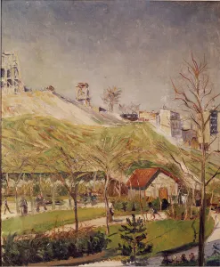 Square Saint-Pierre and the Butte Montmartre. Painting by Paul Signac (1863-1935), 1883 Square Saint-Pierre and the Butte Montmartre. Painting by Paul Signac (1863-1935), 1883