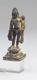 Srivijaya figure of Padmapani, c.9th century (gilt bronze)