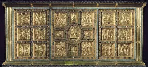 Gold Leaf Gallery: St Ambrose or Golden altar, front with scenes from the life of Christ