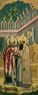 St. Ambrose and St. Augustine, right panel from The Virgin Enthroned with Saints Jerome