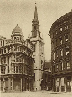 St Augustine's Church, Watling Street, City Of London (b/w photo) St Augustine's Church, Watling Street, City Of London (b/w photo)