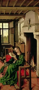 St. Barbara from the right wing of the Werl Altarpiece, 1438 (oil on panel) (see St. Barbara from the right wing of the Werl Altarpiece, 1438 (oil on panel) (see