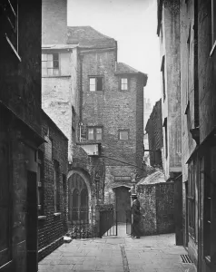 St. Bartholomew's The Great and Cloth Fair, c.1877 (b/w photo) St. Bartholomew's The Great and Cloth Fair, c.1877 (b/w photo)