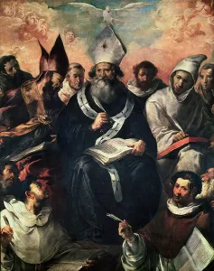 St. Basil Dictating his Doctrine (oil on canvas) St. Basil Dictating his Doctrine (oil on canvas)