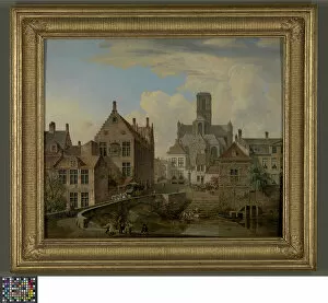 Day To Day Gallery: St. Bavo's Cathedral and the Reep Canal in Ghent, 1831 (oil on canvas)