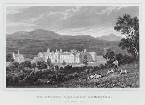 St David's College, Lampeter, Cardiganshire (engraving)