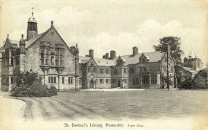St Deiniol's Library, Hawarden, Flintshire (b/w photo)