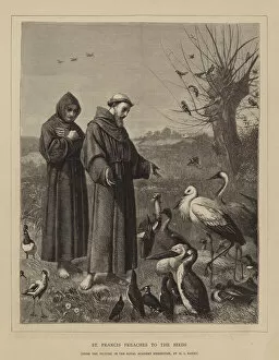 St Francis preaches to the Birds (engraving)