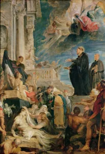 St. Francis Xavier Blessing the Sick (oil on canvas) St. Francis Xavier Blessing the Sick (oil on canvas)